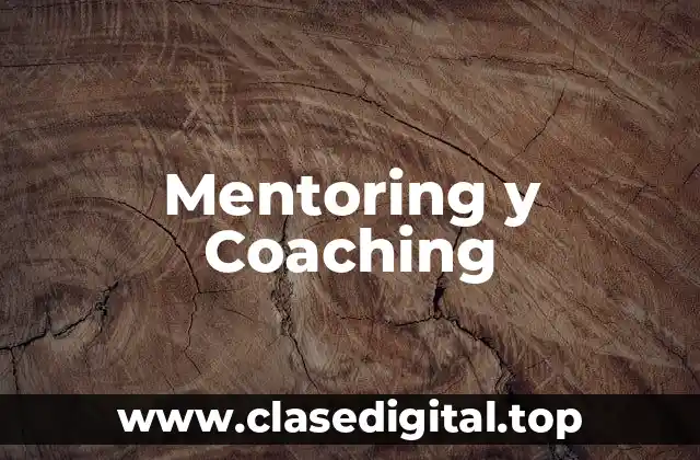 Mentoring y Coaching