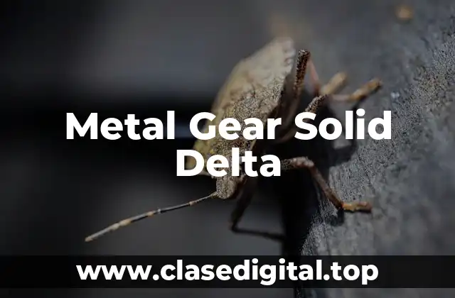 Metal Gear Solid Delta
