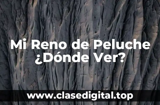 La Historia de Mi Reno de Peluche