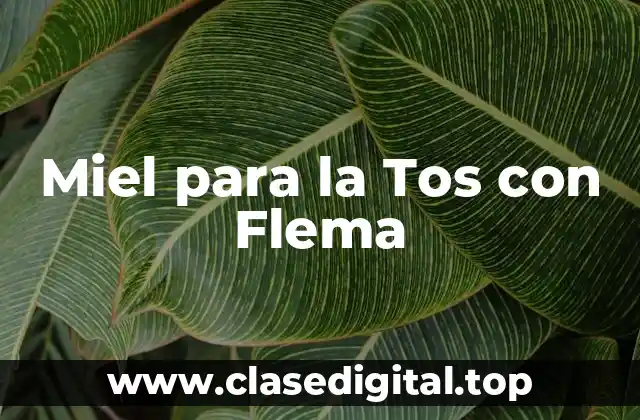 Miel para la Tos con Flema