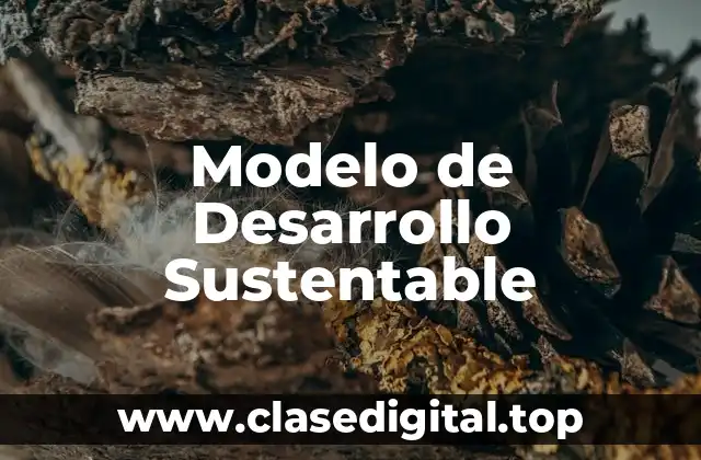 Modelo de Desarrollo Sustentable