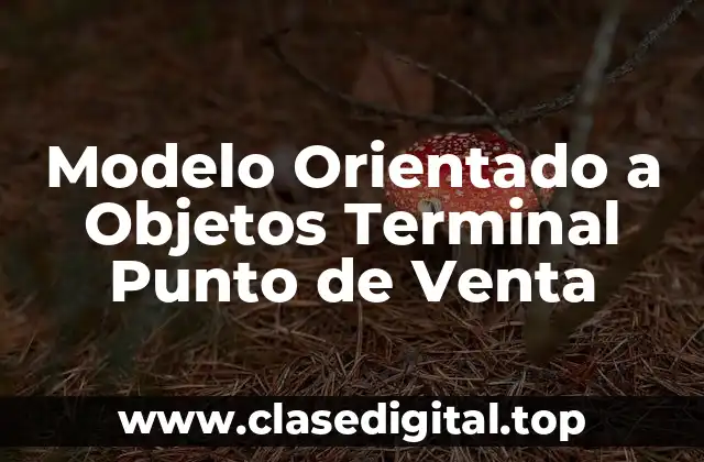 Ejemplos de Modelo Orientado a Objetos Terminal Punto de Venta