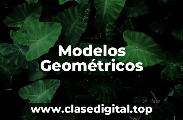 Modelos Geométricos