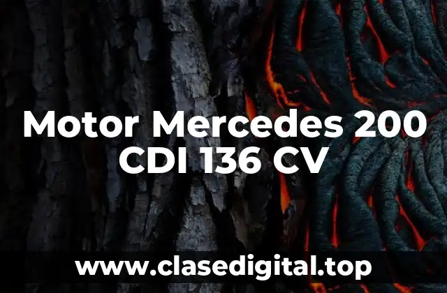 ¿Cuáles son los Problemas más Comunes del Motor Mercedes 200 CDI 136 CV?