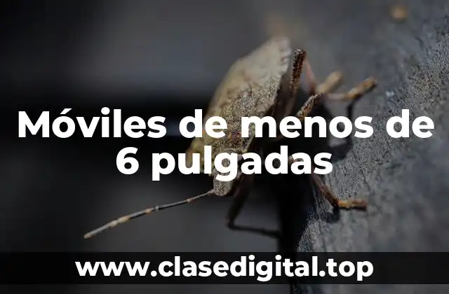 Móviles de menos de 6 pulgadas