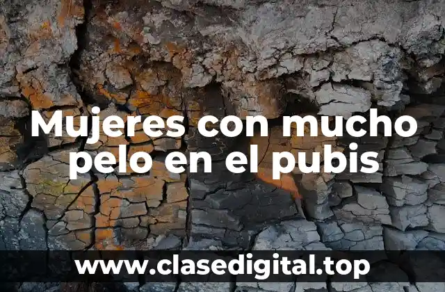 Mujeres con mucho pelo en el pubis