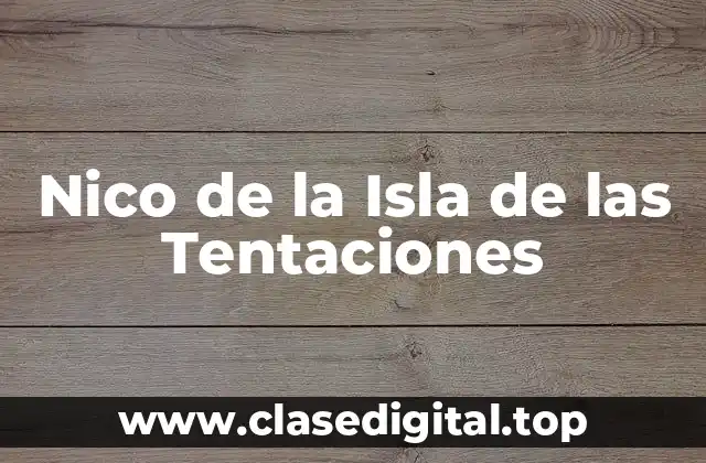 Nico de la Isla de las Tentaciones