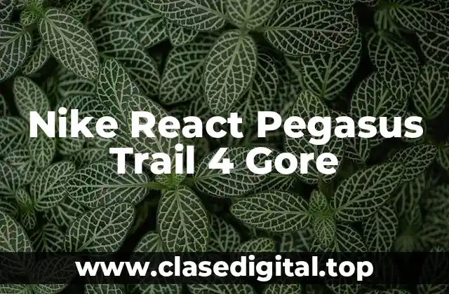 Nike React Pegasus Trail 4 Gore