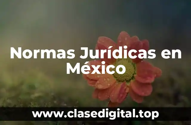 Normas Jurídicas en México