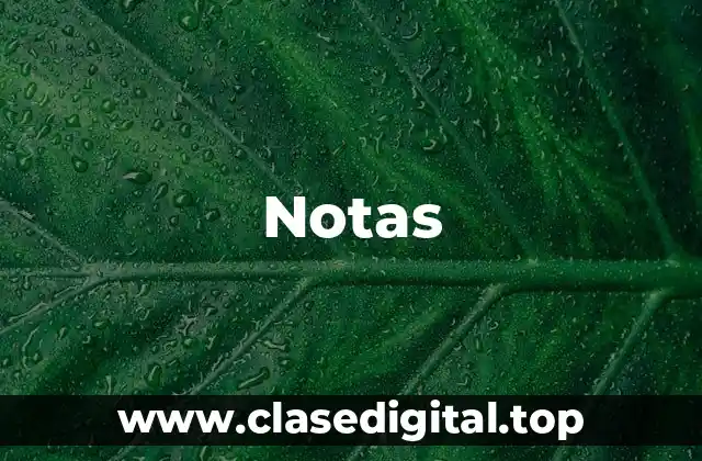 Notas