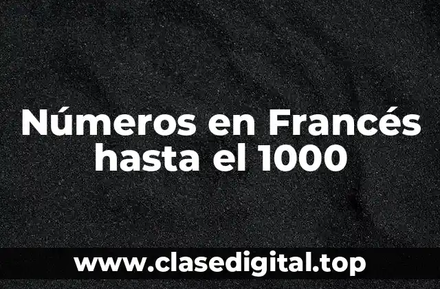 Números Básicos en Francés (0-10)