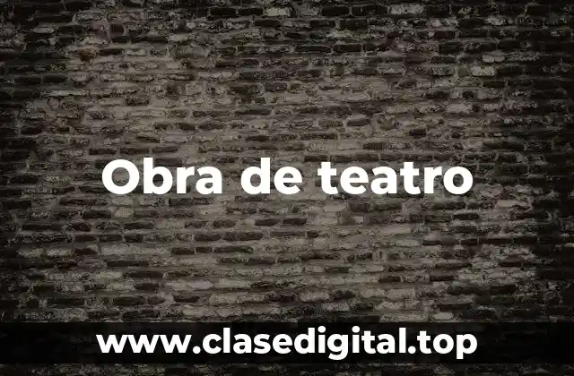 Obra de teatro