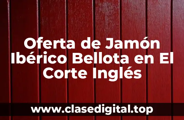 Características del Jamón Ibérico Bellota