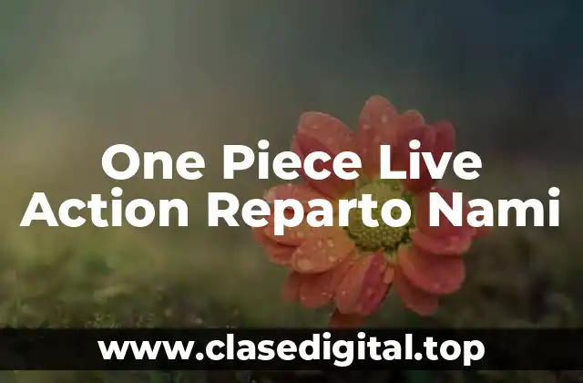 One Piece Live Action Reparto Nami