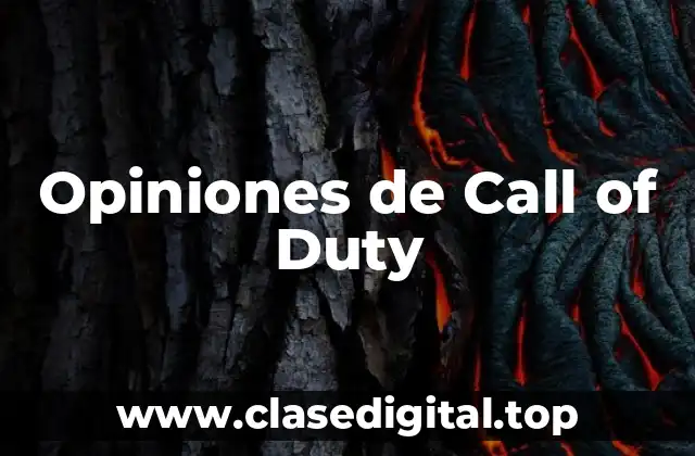 Opiniones de Call of Duty