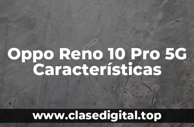 Oppo Reno 10 Pro 5G Características