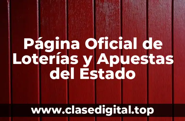 Página Oficial de Loterías y Apuestas del Estado
