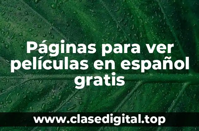 ¿Cuáles son las características ideales de una página para ver películas en español gratis?