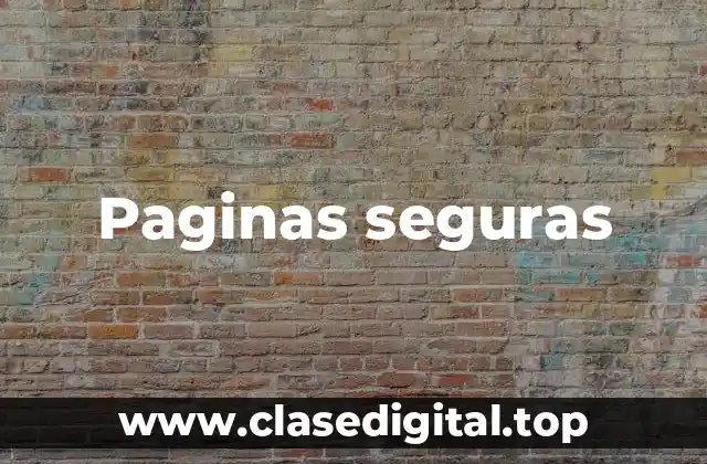 Paginas seguras