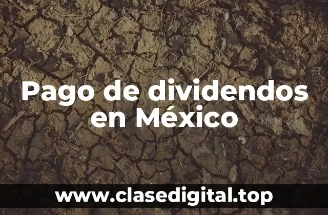 Pago de dividendos en México