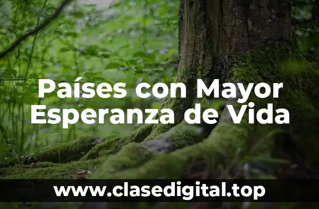 Países con Mayor Esperanza de Vida