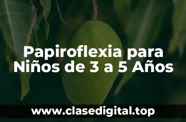 Papiroflexia para Niños de 3 a 5 Años