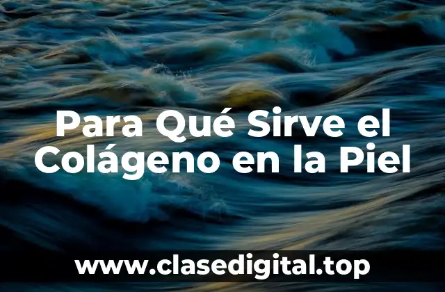 Para Qué Sirve el Colágeno en la Piel