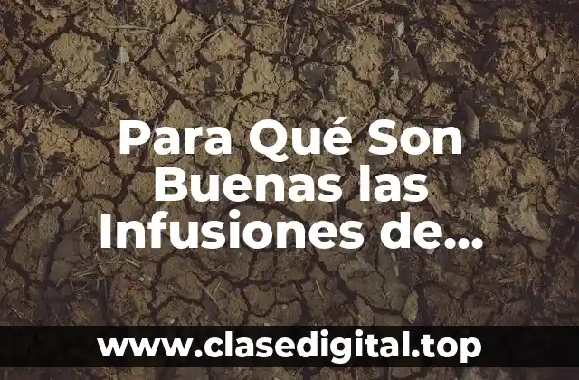 Para Qué Son Buenas las Infusiones de Jengibre