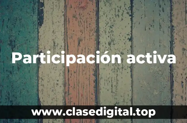 Participación activa