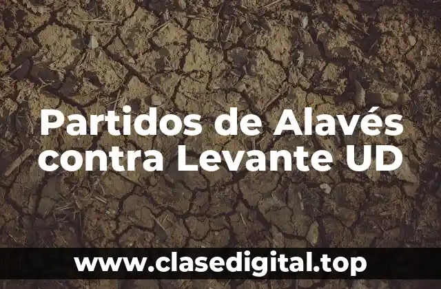 Historia de los partidos entre Alavés y Levante UD