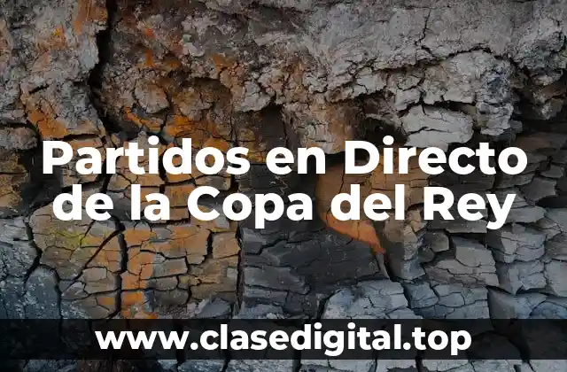 Partidos en Directo de la Copa del Rey