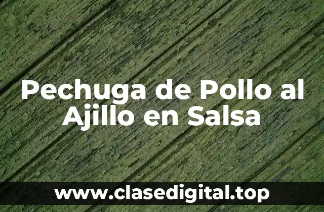 Pechuga de Pollo al Ajillo en Salsa