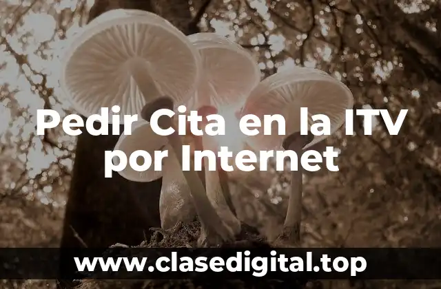 Pedir Cita en la ITV por Internet