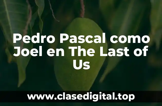 Pedro Pascal como Joel en The Last of Us