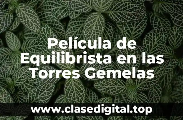 Película de Equilibrista en las Torres Gemelas