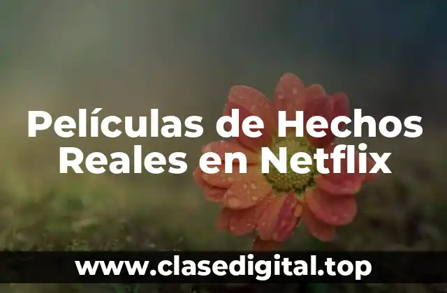 Películas de Hechos Reales en Netflix