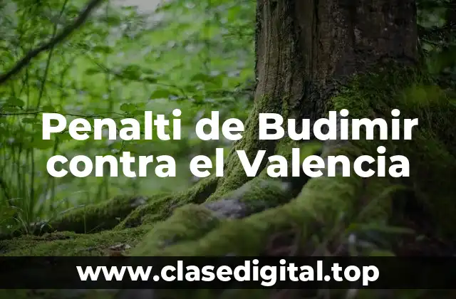 Penalti de Budimir contra el Valencia