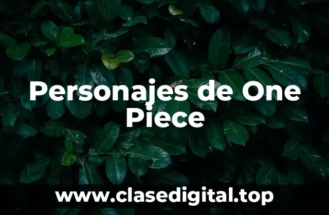 Personajes de One Piece