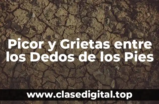 Causas del Picor y las Grietas entre los Dedos de los Pies