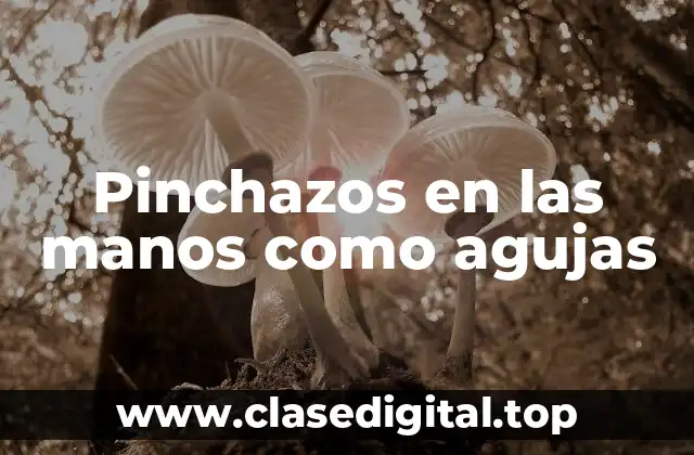 Pinchazos en las manos como agujas