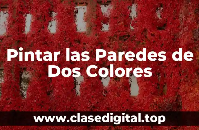 Pintar las Paredes de Dos Colores