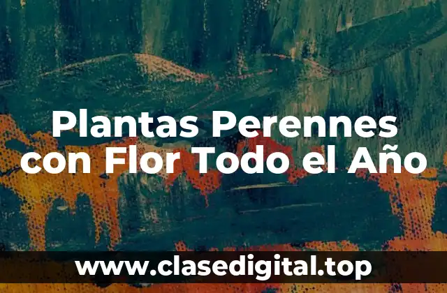 Características de las Plantas Perennes con Flor Todo el Año