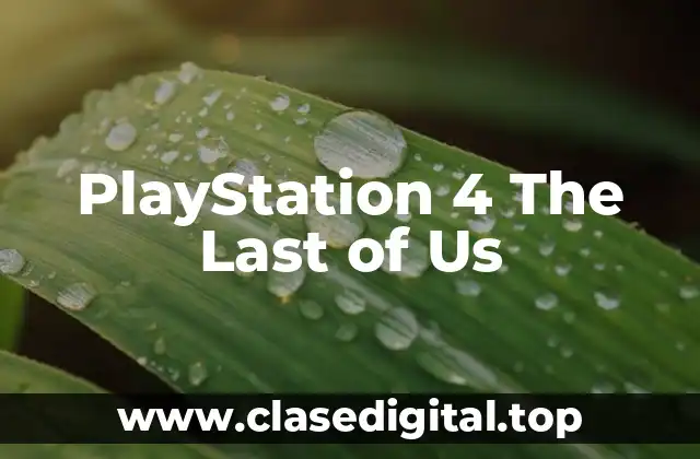 PlayStation 4 The Last of Us