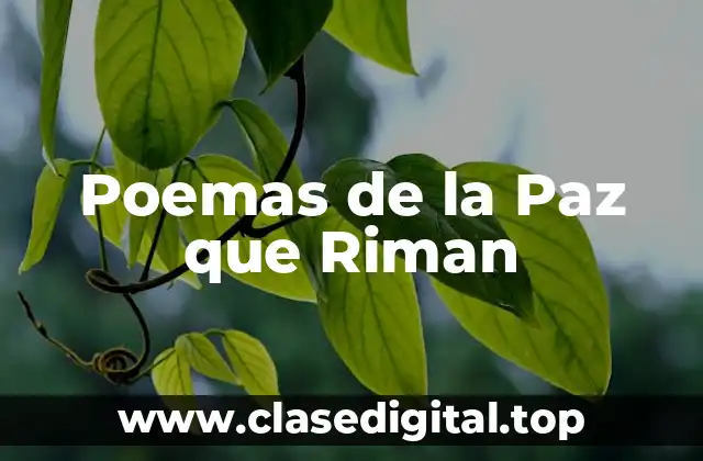 Poemas de la Paz que Riman