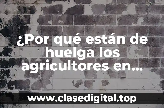 La situación de los agricultores españoles