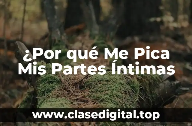 ¿Por qué Me Pica Mis Partes Íntimas