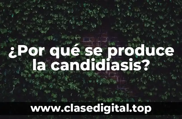 ¿Por qué se produce la candidiasis?