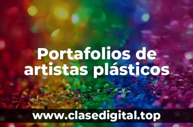 Portafolios de artistas plásticos