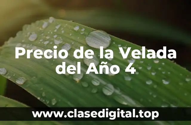 ¿Cuánto Cuesta un Paquete de la Velada del Año 4?