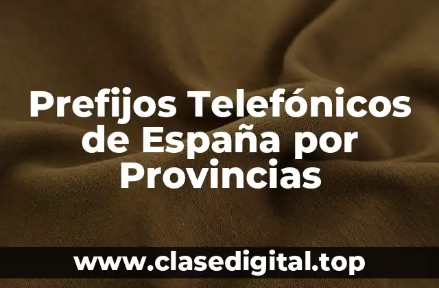 ¿Qué son los Prefijos Telefónicos?